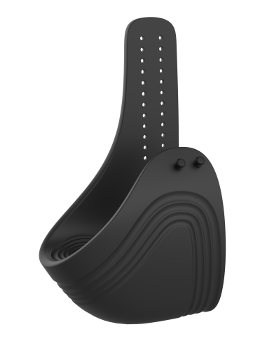 RAMROD ADJUSTABLE VIBRATING COCKRING WITH REMOTE BLACK