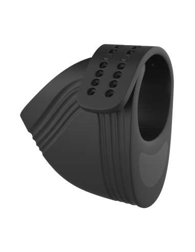 RAMROD ADJUSTABLE VIBRATING COCKRING WITH REMOTE BLACK