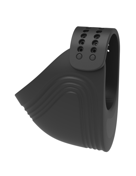 RAMROD ADJUSTABLE VIBRATING COCKRING WITH REMOTE BLACK