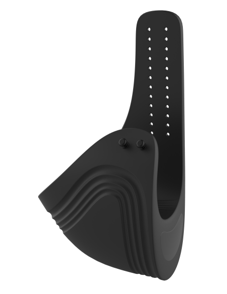 RAMROD ADJUSTABLE VIBRATING COCKRING WITH REMOTE BLACK