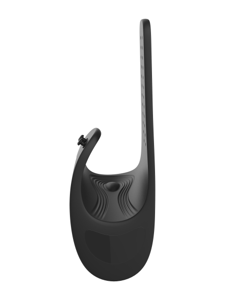 RAMROD ADJUSTABLE VIBRATING COCKRING WITH REMOTE BLACK