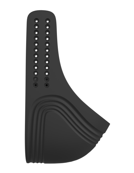 RAMROD ADJUSTABLE VIBRATING COCKRING WITH REMOTE BLACK