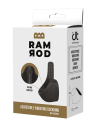 RAMROD ADJUSTABLE VIBRATING COCKRING WITH REMOTE BLACK