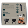 BOLD. REVA STRAP-ON GARTER BRIEF WITH DILDO, L