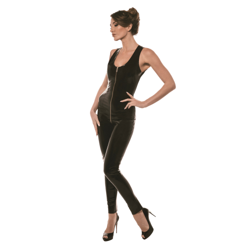 GUILTY PLEASURE LUSTY LINES CATSUIT BLACK, L