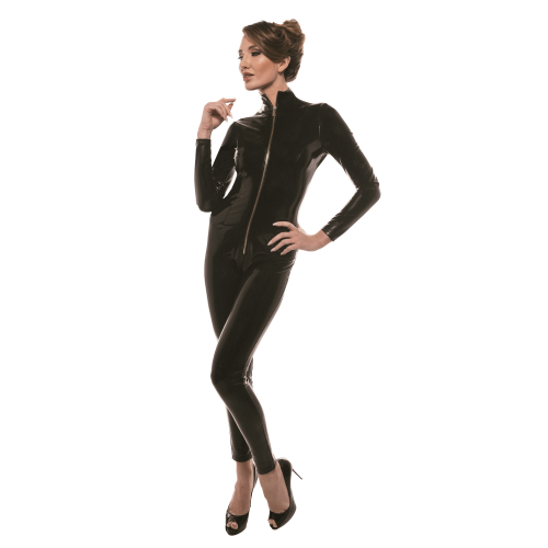 GUILTY PLEASURE TOTAL ECLIPSE CATSUIT BLACK, L