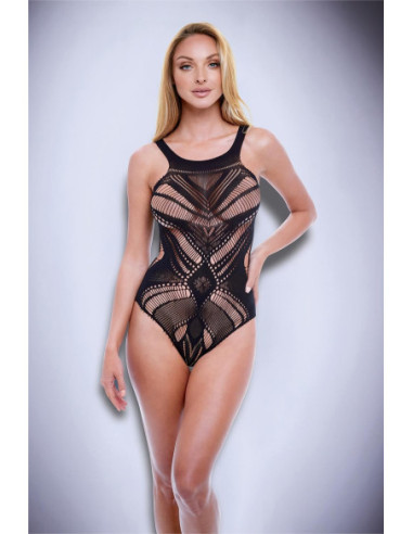 BACI JACQUARD BODYSUIT BLACK, OS