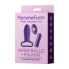 Ciemno fioletowy bezprzewodowy zdalny wibrator Bullet Versa FemmeFunn with P Sleve - Sklep erotyczny Intymnosc24.pl