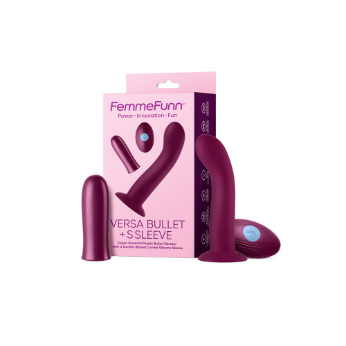FEMMEFUNN VERSA BULLET WITH S SLEEVE DARK FUCHSIA