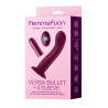 Ciemno fioletowy bezprzewodowy zdalny wibrator Bullet Versa FemmeFunn with S Sleeve - Sklep erotyczny Intymnosc24.pl