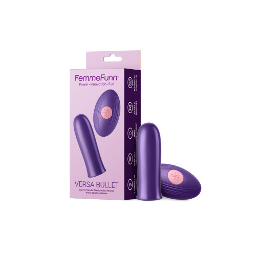 FEMMEFUNN VERSA BULLET WITH REMOTE DARK PURPLE