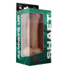SHAFT MODEL N 8.5 INCH LIQUID SILICONE DONG WITH BALLS PINE