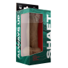 SHAFT MODEL N 8.5 INCH LIQUID SILICONE DONG WITH BALLS OAK