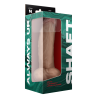 SHAFT MODEL N 9.5 INCH LIQUID SILICONE DONG WITH BALLS PINE