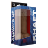 SHAFT MODEL C 8.5 INCH LIQUID SILICONE DONG WITH BALLS OAK