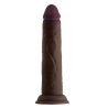 Realistyczne dildo z wibracjami i jądrami Shaft Model J 8.5 inch z płynnym silikonem Mahogany - Sklep erotyczny Intymnosc24.pl