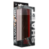 Realistyczne dildo z wibracjami i jądrami Shaft Model J 8.5 inch z płynnym silikonem Mahogany - Sklep erotyczny Intymnosc24.pl