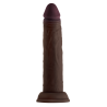 Realistyczne dildo z wibracjami i jądrami Shaft Model J 7.5 inch z płynnym silikonem Mahogany - Sklep erotyczny Intymnosc24.pl