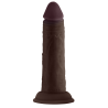 SHAFT MODEL J 5.5 INCH LIQUID SILICONE DONG MAHOGANY