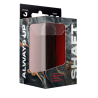 SHAFT MODEL J 5.5 INCH LIQUID SILICONE DONG MAHOGANY