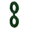 SHAFT DOUBLE C-RING MEDIUM GREEN