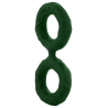 SHAFT DOUBLE C-RING LARGE GREEN