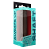 SHAFT SHEATH MODEL F 6.9 INCH LIQUID SILICONE SLEEVE MAHOGANY