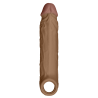 SHAFT SHEATH MODEL F SIZE 1 7.8 INCH LIQUID SILICONE SLEEVE OAK