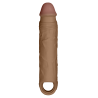 SHAFT SHEATH MODEL F SIZE 1 7.8 INCH LIQUID SILICONE SLEEVE OAK