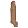 SHAFT SHEATH MODEL F SIZE 1 7.8 INCH LIQUID SILICONE SLEEVE OAK