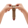 SHAFT SHEATH MODEL F SIZE 1 7.8 INCH LIQUID SILICONE SLEEVE OAK