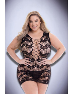 BACI CORSET FRONT LACE MINI DRESS BLACK, QS 2