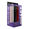 ssasaSHAFT MODEL A 10.5 INCH LIQUID SILICONE DONG WITH BALLS BLACK