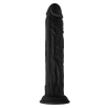SHAFT MODEL J 9.5  INCH LIQUID SILICONE DONG BLACK