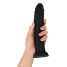 SHAFT MODEL J 9.5  INCH LIQUID SILICONE DONG BLACK