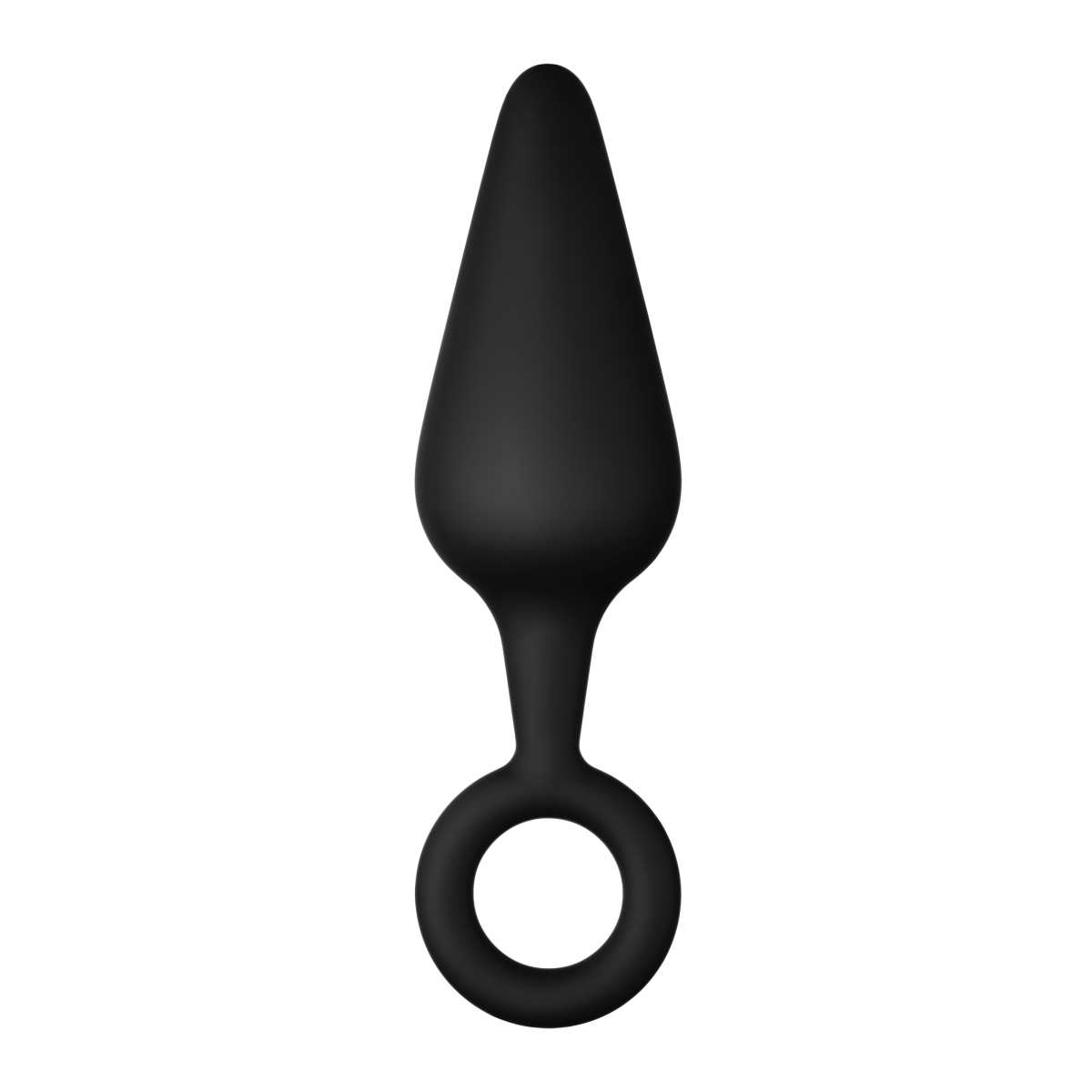 FORTO F-10 SILICONE PLUG W/ PULL RING LARGE BLACK