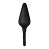 FORTO F-10 SILICONE PLUG W/ PULL RING LARGE BLACK