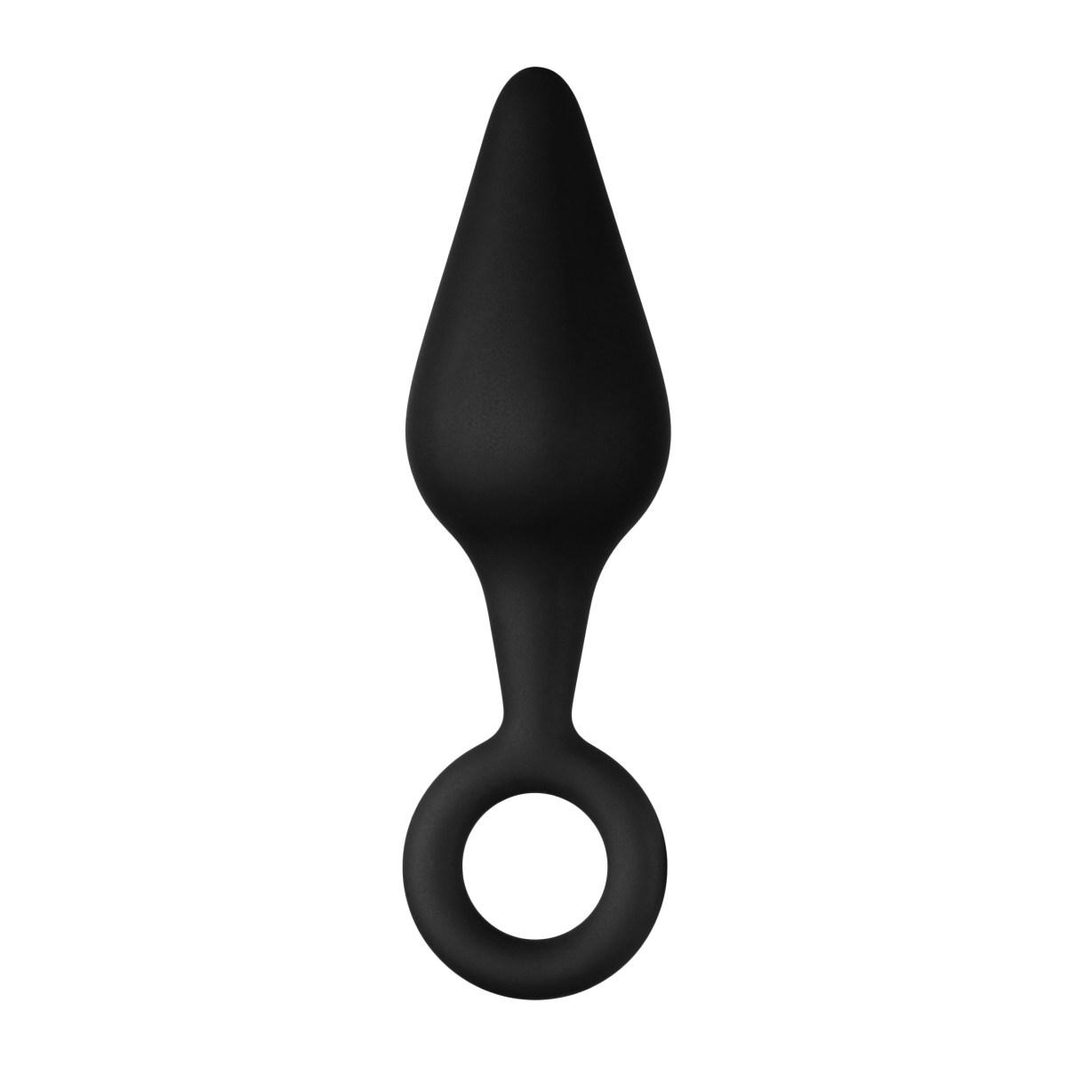 FORTO F-10 SILICONE PLUG W/ PULL RING SMALL BLACK