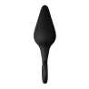 FORTO F-10 SILICONE PLUG W/ PULL RING SMALL BLACK