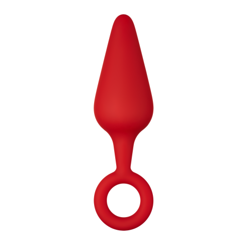 FORTO F-10 SILICONE PLUG W/ PULL RING LARGE RED