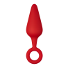 FORTO F-10 SILICONE PLUG W/ PULL RING LARGE RED