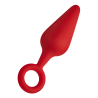 FORTO F-10 SILICONE PLUG W/ PULL RING LARGE RED