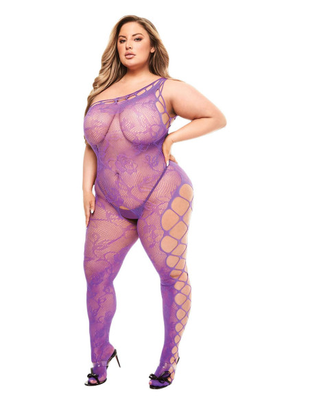 BACI OFF THE SHOULDER BODYSTOCKING PURPLE, QS