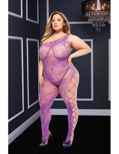 BACI OFF THE SHOULDER BODYSTOCKING PURPLE, QS 2