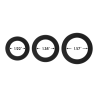 FORTO F-61 3 PIECE C-RING SET BLACK - Sklep erotyczny Intymnosc24.pl