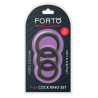 FORTO F-61 3 PIECE C-RING SET BLACK - Sklep erotyczny Intymnosc24.pl