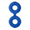 FORTO F-81 DOUBLE RING 44MM BLUE