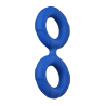 FORTO F-81 DOUBLE RING 51MM BLUE