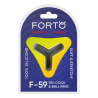 FORTO F-59 TRI COCK AND BALL RING BLACK - Sklep erotyczny Intymnosc24.pl