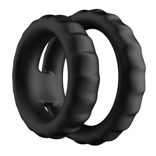 FORTO F-43 TIERED COCK AND BALL RING BLACK